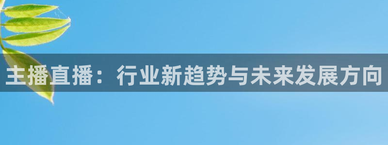 雨燕免费看足球直播：主播直播：行业新趋势与未来发展方向