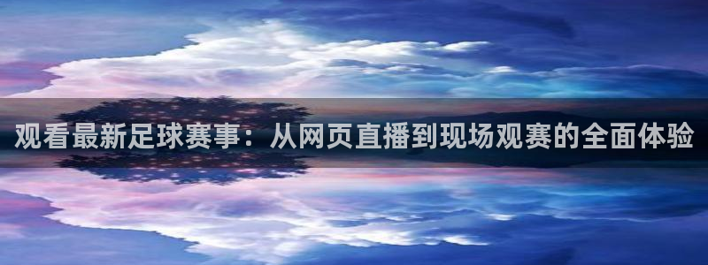 雨燕直播 体育：观看最新足球赛事：从网页直播到现场观赛的全面体验